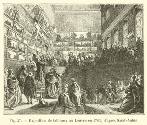 Maalausten näyttely Louvressa vuonna 1763, Saint-Aubinin jälkeen tekijältä French School