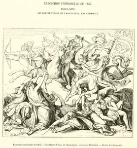 Universaali näyttely 1855, The Four Plagues of the Apocalypse (kaiverrus) tekijältä French School