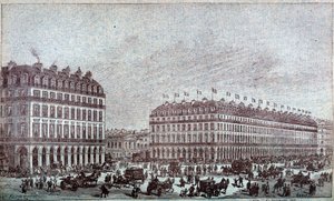Näkymä Louvren tavaratalojen ulkopuolelta tekijältä French School
