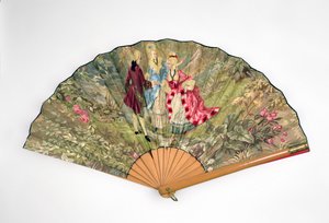 Tuuletin, n. 1870-1900 (puu, silkki, pellava, messinki)