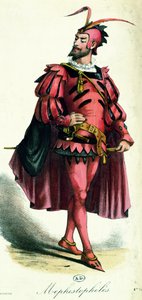 Tyylikäs puku Mefistofeleille, Leon Salutin LArt du Travestissement, 1885 tekijältä French School