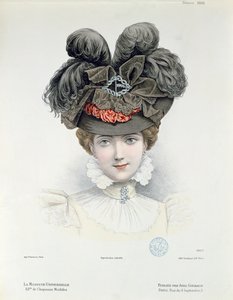 La Modiste Universelle -muotilautanen, helmikuu 1898 tekijältä French School