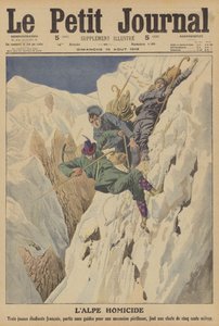 Kuolettava vuorikiipeilyonnettomuus Sveitsin Alpeilla (värilitho) tekijältä French School