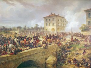 Taistelut Boffaloran sillalla Magentan taistelun aikana, 4. kesäkuuta 1859, noin 1859