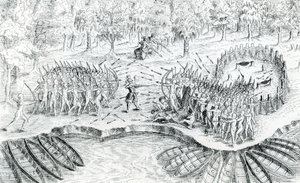 Huronien taistelut, Samuel de Champlainin Voyage de Champlainista vuonna 1624, 1567-1635 tekijältä French School