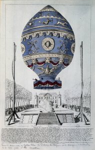 Pilâtre de Rozierin ensimmäinen ihmislento 21. marraskuuta 1783 tekijältä French School