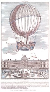 Ensimmäinen miehitetty vetypallolento, 1783 tekijältä French School