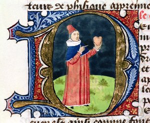 Fol.38v The Heart, Aldebrande de Florencen Traite de Medecine, 1356 tekijältä French School