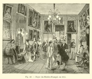 Theatre-Francaisin aula vuonna 1855 tekijältä French School