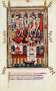 Fr 2092 f.42 St. Denisin ja hänen seuralaistensa kolmas liputus, Vie de St. Denisistä, 1317 tekijältä French School