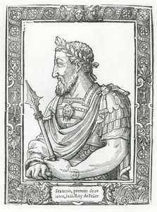 Francis I Ranskalainen (kaiverrus) tekijältä French School