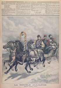 Ranskan ja Venäjän liitto, kuvitus le Petit Journalista, 1893 tekijältä French School