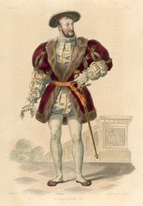 Francois Premier (värillinen kaiverrus) tekijältä French School