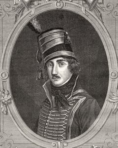 Francois Severin Marceau-Desgraviers, Louis Blancin (1811-82) teoksesta "Histoire de la Revolution Francaise". tekijältä French School