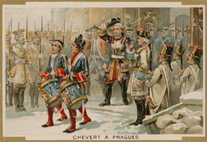 Francois de Chevert, ranskalainen kenraali Prahan piirityksessä 1741 tekijältä French School