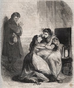 Francoise de Montmorency-Fosseux (Montmorency Fosseux) (1566-1641) pyytää anteeksi kuningatar Marguerite de Valois