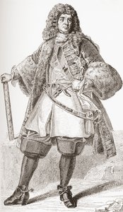 François de Neufville, 2ème duc de Villeroy, 1644 1730. Ranskalainen sotilas. Les Heures Libres, julkaistu 1908. tekijältä French School