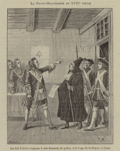 Vapaamuurarius 1700-luvulla: Duc d