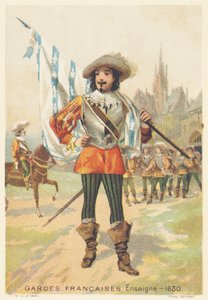 Ranskan kaartin vänrikki vuonna 1630 (Regiment d