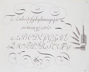 Ranskalainen kalligrafia: "" Les vrays principes de l