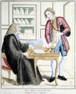 Vapauta meidät Chicanan lähteistä, Herra: Karikatyyri metsästysverosta, 1700-luvun loppu tekijältä French School