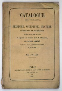 Salon des Refusesin luettelon etukansi, 1863 tekijältä French School