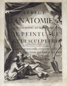 Frontispiece - Abstract Anatomy, sovitettu maalaustaiteen ja kuvanveiston taiteeseen - Abrege d