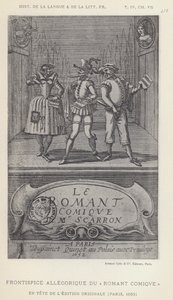 Roomalaisen sarjakuvan allegorinen etukappale (litho) tekijältä French School