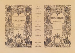 La Peau de Chagrinin etulevy, Delloyen ja Lecoun Honore de Balzacin (1799-1850) kuvitetusta painoksesta, 1838 tekijältä French School