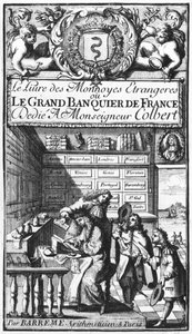 Le Grand Banquier de France tai Le Livre des Monnaies Etrangeres -elokuva, Bertrand Francois Barreme (1640-1703) 1600-luvun loppu tekijältä French School