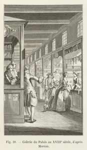 Palatsin galleria 1700-luvulla Moreaun jälkeen tekijältä French School