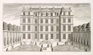 Kreivi Vartenaersin talon puutarhakorkeus, noin 1720-luku tekijältä French School