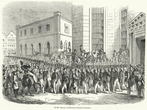 Saksan parlamentin kokoontuminen Frankfurtissa tekijältä French School