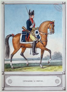 Santarmi hevosen selässä, n. 1812 tekijältä French School