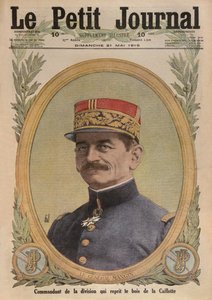 Kenraali Charles Mangin, etukannen kuva Le Petit Journalista, liitekuva, 21. toukokuuta 1916