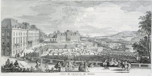 Yleisnäkymä Chateau de Meudonista tekijältä French School