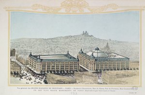 Yleiskuva pariisilaisesta tavaratalosta Printemps, 1911 tekijältä French School
