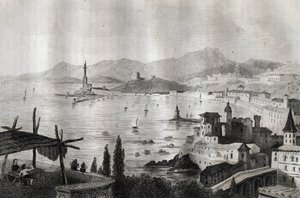 Genova - Genes - Genova - Kaiverrus "" Maalauksellisesta Italiasta"", M. de Norvins, Ch. Nodier 1834-1836. tekijältä French School
