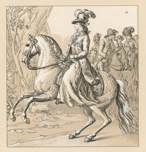 Saksa XVII-XVIII vuosisadan puku tekijältä French School