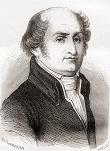 Gilbert Romme, teoksesta Les Merveilles de la Science, julkaistu noin vuonna 1870 (kaiverrus). tekijältä French School