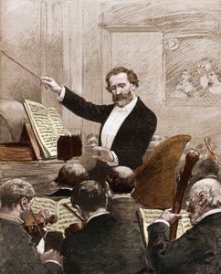Giuseppe Verdi dirigint l