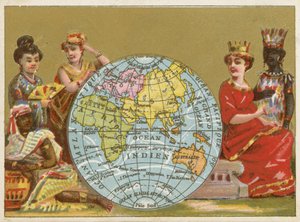 Globe - 1800-luvun ranskalainen kauppakortti tekijältä French School