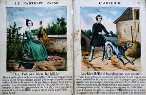 Kielioppikirja lapsille. noin 1850 (väri litho) tekijältä French School