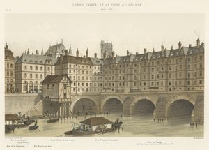 Grand Chatelet ja Pont au Change, 1647-1788 tekijältä French School