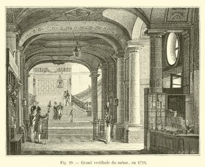Meemin suuri eteinen, vuonna 1723 tekijältä French School