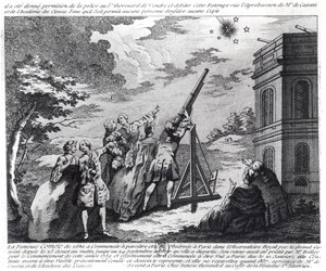 Cassini III:n (1714-84) havainnoi Halleysin komeetta vuonna 1759 tekijältä French School