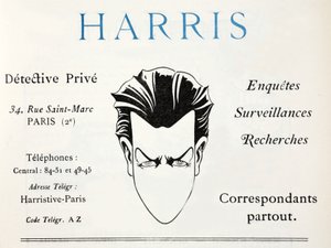 Harris - Yksityisetsivä (pochoir print) tekijältä French School