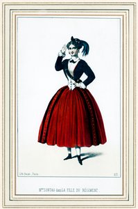 Henriette Sontag, saksalainen sopraano, Donizettin teoksessa La fille du régiment tekijältä French School