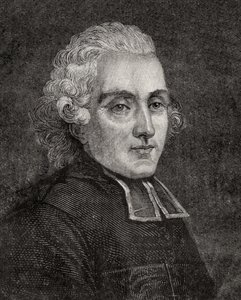 Henry Essex Edgeworth, Louis Blancin (1811-82) teoksesta "Histoire de la Revolution Francaise" (Ranskan vallankumouksen historia). tekijältä French School