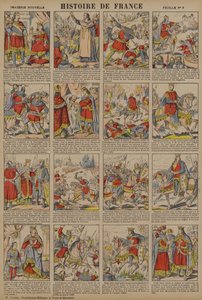 Ranskan historia Filip I:n hallituskaudesta Ludvig IX:n hallituskauteen (värilitro). tekijältä French School